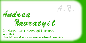 andrea navratyil business card